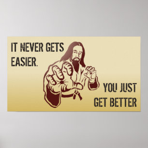 Motivational Workout Karate Quote Poster