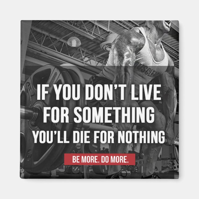 Motivational Workout Words Magnet (Front)