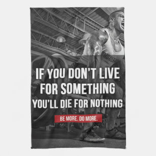 Motivational Workout Words Tea Towel