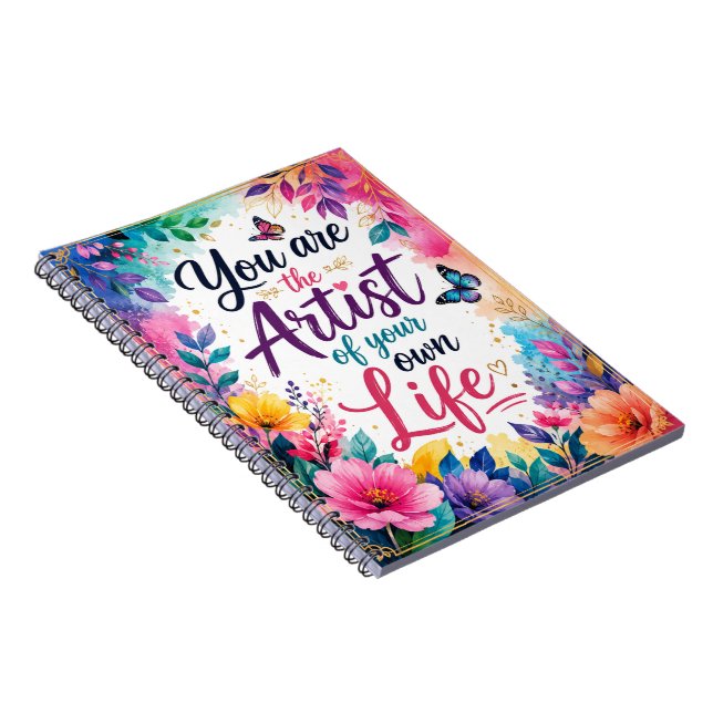 Motivational Writing Notebook (Right Side)