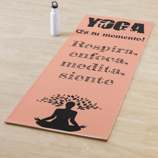 Motivational yoga mat