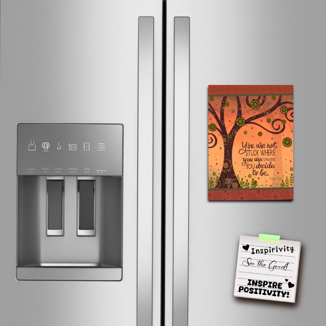 Motivational You Are Not Stuck Magnetic Card (Creator Uploaded)