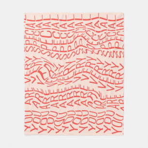 Motivational: You Are Special Fleece Blanket