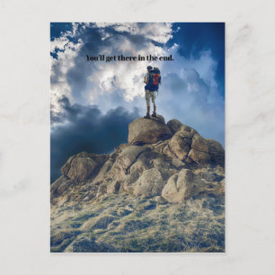 Motivational You'll Get There Postcard