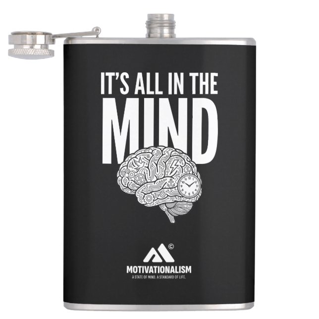 MOTIVATIONALISM© MINDFULLNESS_ HIP FLASK (Opened)