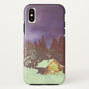 Motive for Christmas winters wonderland iPhone X Case