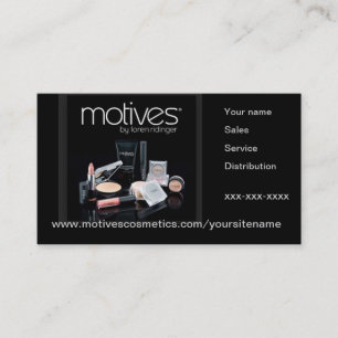 Motives Cosmetics Distributor Business Card