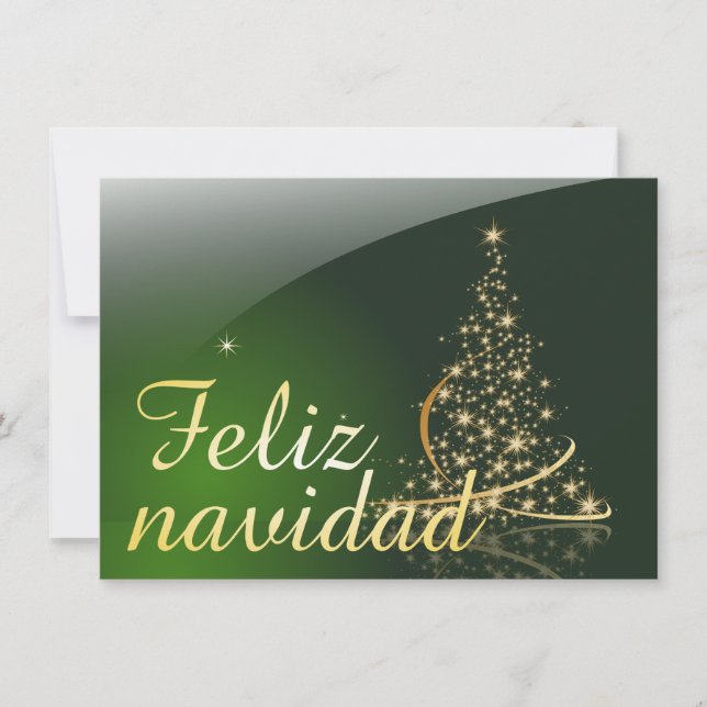 Motivo navideño verde con arbol de navidad. V2.0 (Front)