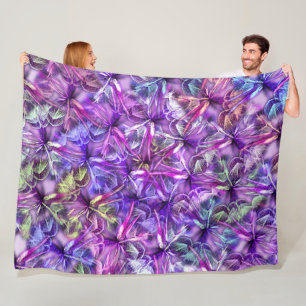 Motley dandelions, abstract pattern  fleece blanket