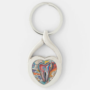 Motley Dental Art Key Ring