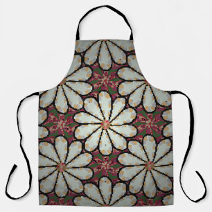 Motley illustration. Small colourful flowers. Spri Apron