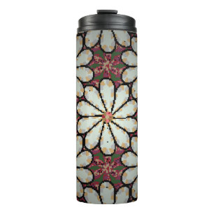 Motley illustration. Small colourful flowers. Spri Thermal Tumbler