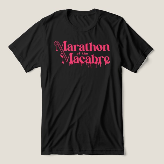 MOTM24 Logo Unisex Shirt - Pink on Black (Design Front)