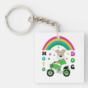 Moto Dog Key Ring