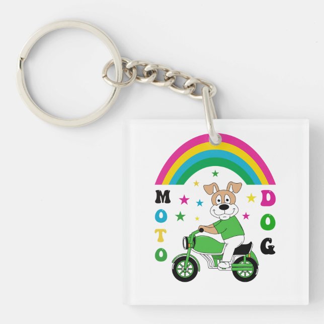Moto Dog Key Ring (Front)