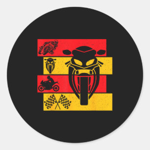 Moto Gp Motorcycle Gp Racing Motorcycles Biker Boy Classic Round Sticker