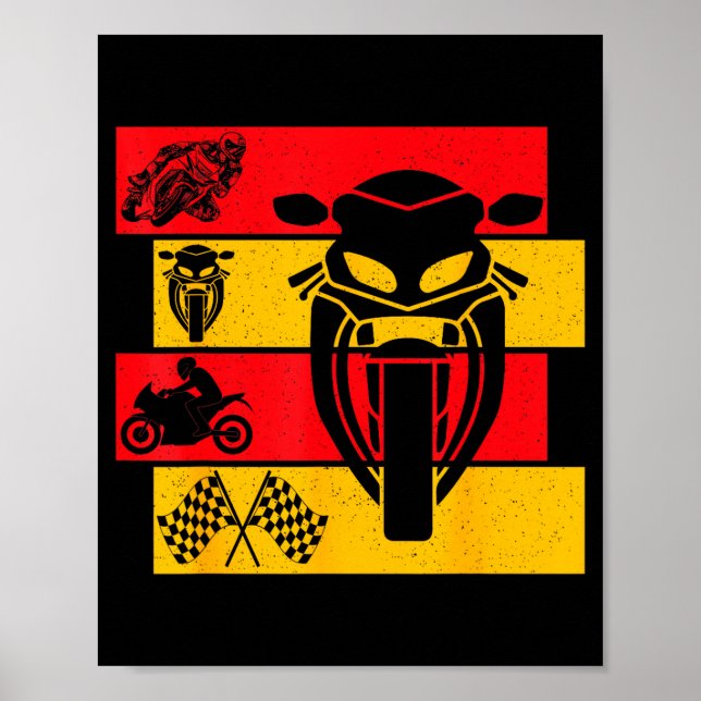 Moto Gp Motorcycle Gp Racing Motorcycles Biker Boy Poster (Front)