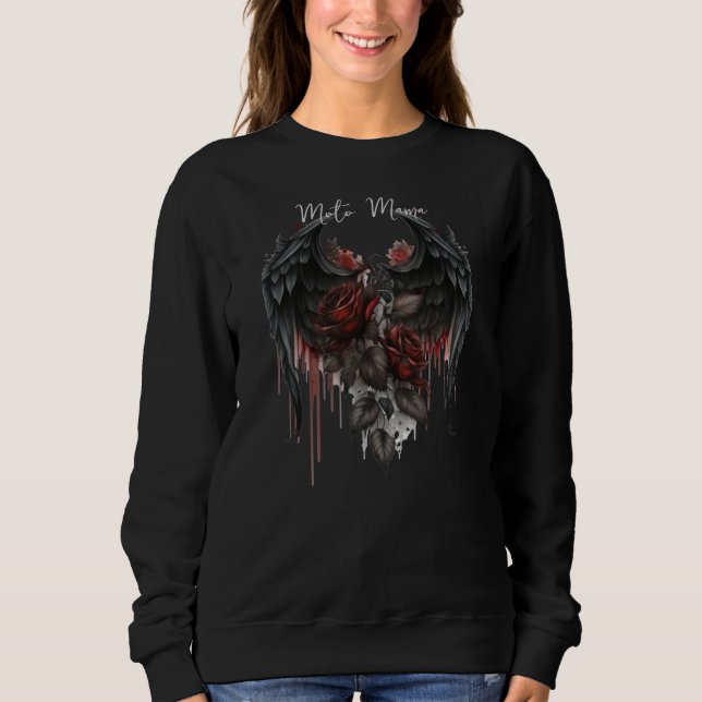 Moto Mama Motorcycle Sweatshirt (Front)