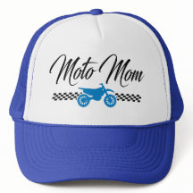 Moto Mum with Dirt Bike Snapback Trucker Hat