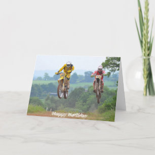 Moto X Birthday Card Motocross