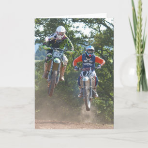 Moto X Greetings Card motocross