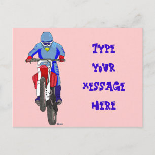 Motocross 100 postcard