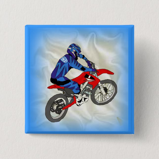 Motocross 201 15 cm square badge (Front)