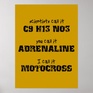 Motocross Adrenaline Dirt Bike Poster