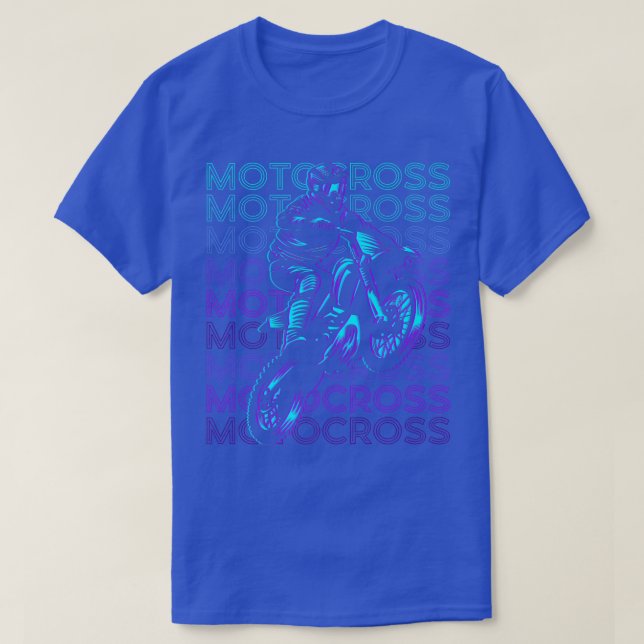 Motocross Bike Dirt Bike Biker Retro   T-Shirt (Design Front)