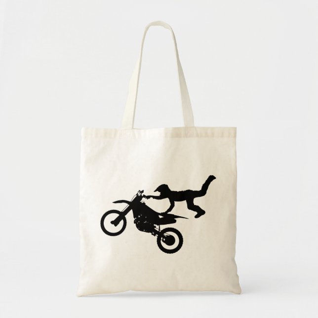 Motocross Bike Tote Bag (Front)
