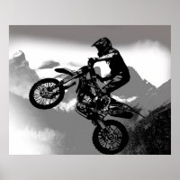 Motocross Biker - Rocky Mountains  