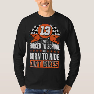 Motocross Birthday 13th MX Dirt Bike Rider 13 Year T-Shirt