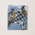 Motocross Blue Dreams Jigsaw Puzzle<br><div class="desc">This white dirt t shirt is just a fraction of the many awesome bike designs that are available at Zazzle. Long-lasting and reasonably priced, the men's regular zazzle t shirt is tremendously enjoyed by consumers everywhere. Featuring a basic contour, this t-shirt style offers a very comfortable fit for any man...</div>