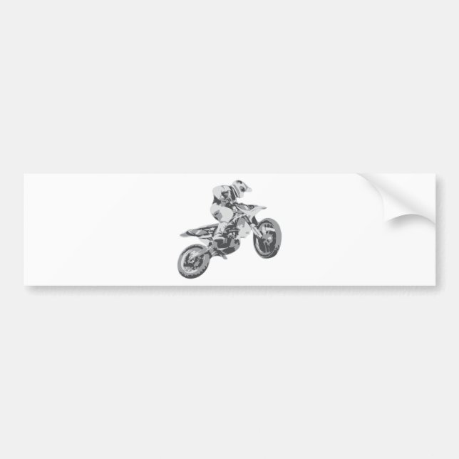 Motocross Bumper Sticker (Front)