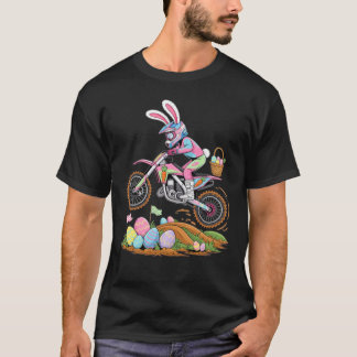 Motocross Bunny Dirt Bike Easter Motorcycle Men  T-Shirt