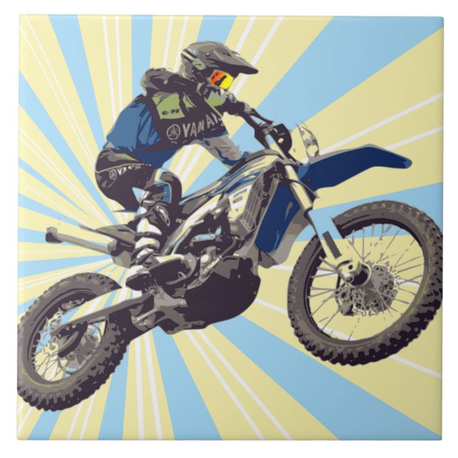 Motocross Ceramic Tile (Front)