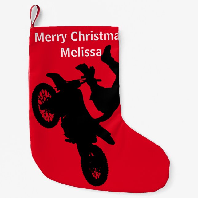 Motocross Christmas Stocking (Front)