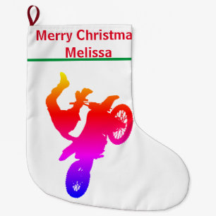 Motocross Christmas Stocking