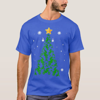 Motocross Christmas Tree For Motocross Lovers Funn T-Shirt