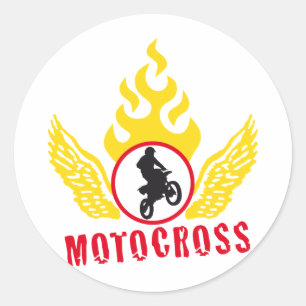 motocross classic round sticker