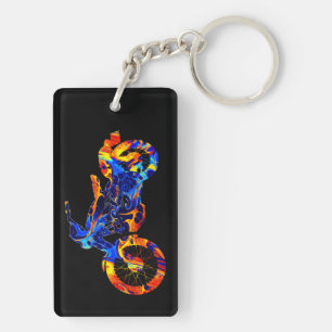 MOTOCROSS COLORFUL MIX NEON STYLE KEY RING