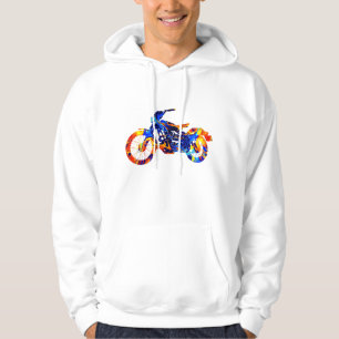 MOTOCROSS COLORFUL PAINT ART HOODIE