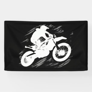 Motocross Competitive Sport Motorcycle Racing Banner