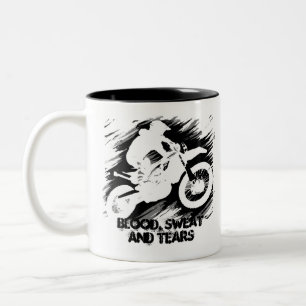 Motocross Competitive Sport Motorcycle Racing Two-Tone Coffee Mug