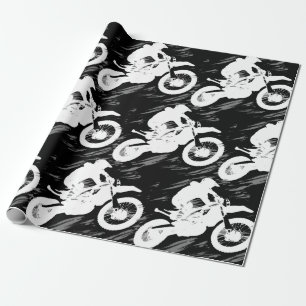 Motocross Competitive Sport Motorcycle Racing Wrapping Paper