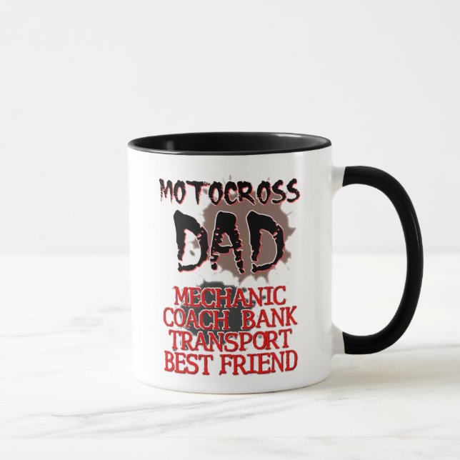 Motocross Dad Dirt Bike Mug (Right)