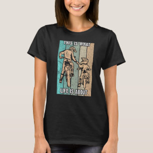 Motocross Dad Son Saying Dirt Bike Father's Day T-Shirt
