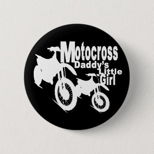 Motocross Daddy's Girl 6 Cm Round Badge