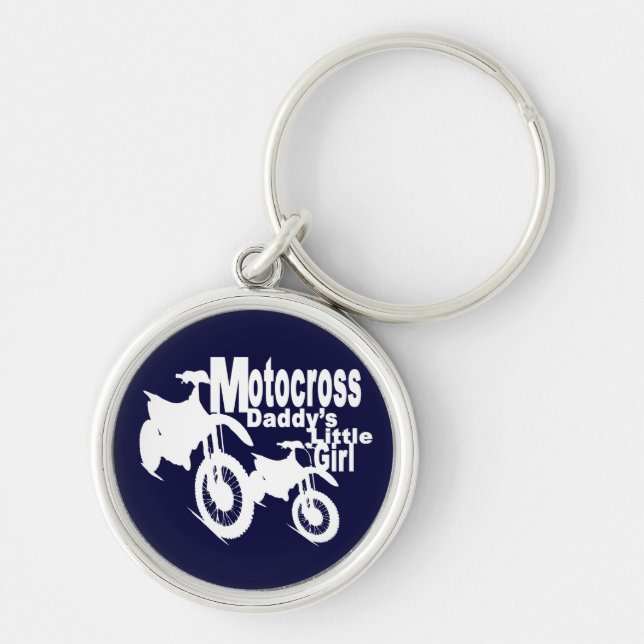 Motocross Daddy's Girl Key Ring (Front)