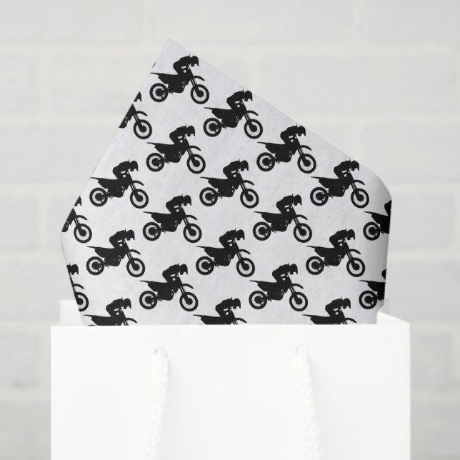 Motocross Decoupage Tissue Paper (Gift Bag)
